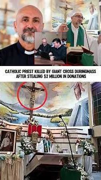 Catholic Priest Killed by Falling Giant Cross During Live Mass 😱 #breakingnews #catholic