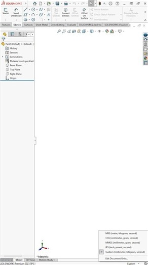 How to Change Unit #solidworks @needful3d