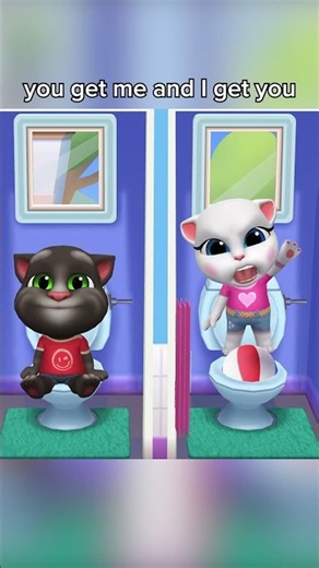you get me and I get you 🤪🚽 #MyTalkingTom2 #TalkingTom #ToiletFun