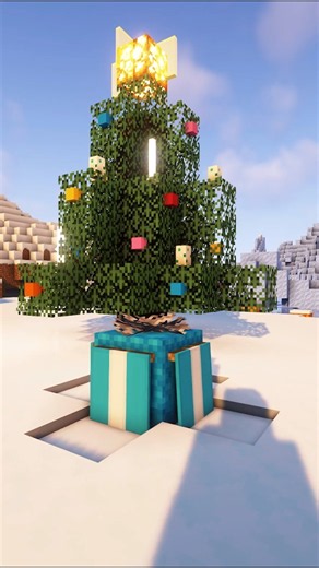 This Minecraft holiday build turns shulkers into colorful gifts