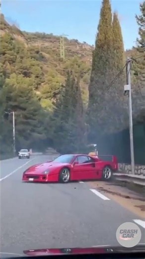 Ferrari F40 Crash in Monaco – Ferrari kaza