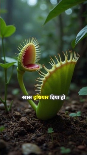 This Plant Eats LIVE Insects! 😳 | Venus Flytrap Explained #shortsfeed #sciencefacts #nature #science