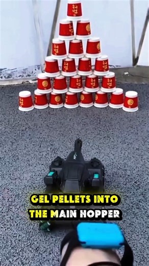 Destroying a Giant Pyramid with a Hand-Controlled Tank! 🎯. #shortvideo