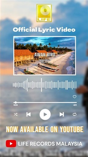 Malek Ridzuan – Awan Biru | Official Lyric Video | Lagu Nostalgia Malaysia
