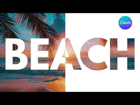 How to Create a Viral Knockout Text Effect in Canva (Poster Design Hack)