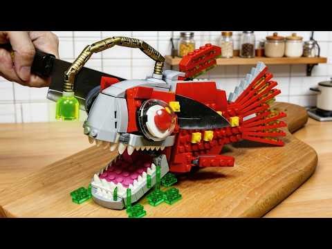 Hunting the World’s Most Expensive & RAREST LEGO Angler Fish 🐟💡 | Catch & Cook IRL LEGO ASMR