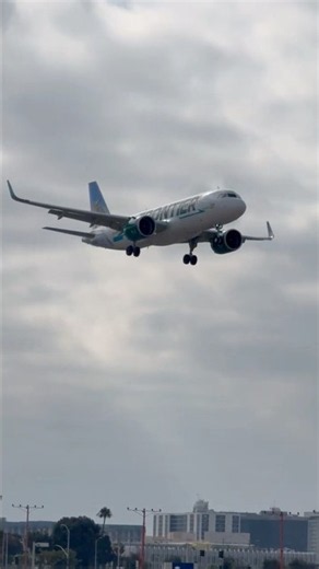 Frontier Airlines Airbus A320 Choo the Pika Livery Arriving at LAX From Dallas, TX! #planespotting