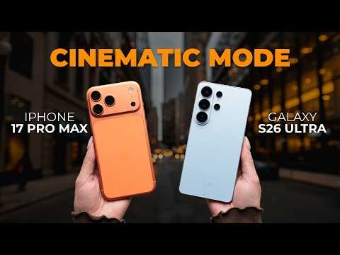 CINEMATIC Video Comparison: 17 Pro Max vs S26 Ultra!