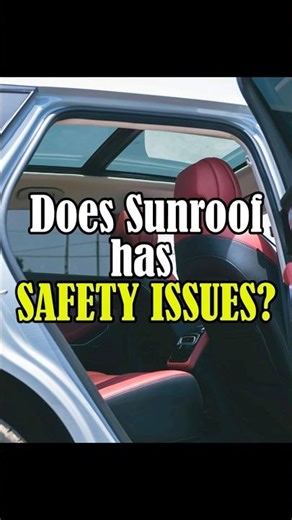 Is sunroof a premium features or a safety issue feature? #sunroof #carbeams #safety #rollover