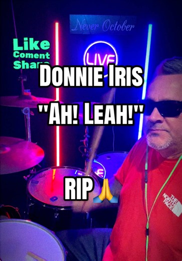 Ah! Leah! drum cover — Donnie Iris tribute