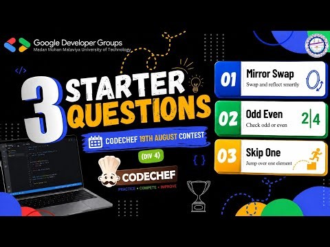 Codechef 19 August Contest:252 Questions Answers