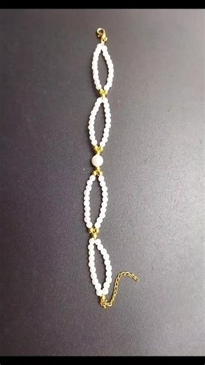 Easy bracelet making at home💎DIY jewelryideas✨Handmade bracelet tutorial#braceletmaking#ytshorts#diy