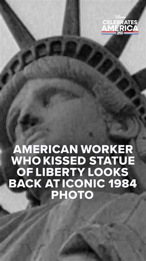 A grandson of Italian immigrants, Tony Soraci worked on the 1984 Statue of Liberty restoration – famously photographed kissing Lady Liberty in an iconic image. @DavidMuir is with him as he sees the original torch he helped preserve and tells David why he worked without a harness.