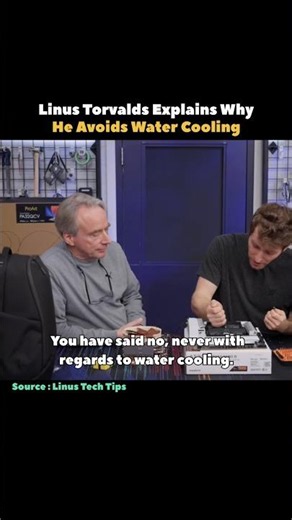 Linus Torvalds Explains Why He Avoids Water Cooling #shorts #linux #coding #programming