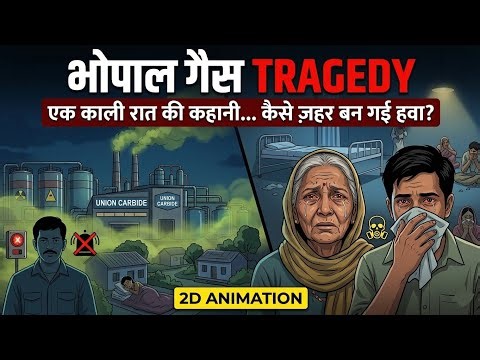 Bhopal Gas Tragedy 🚨 | Real Life Story | 2D Animation