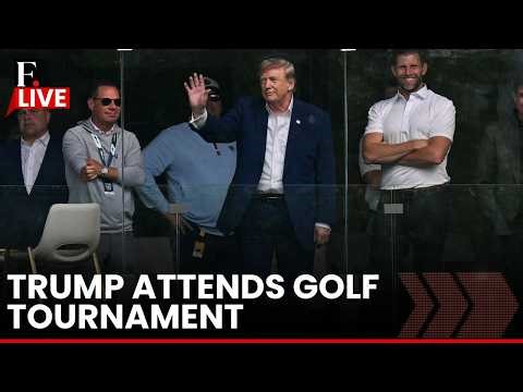 US President Donald Trump attends LIV Golf tournament in Washington DC | TRUMP LIVE