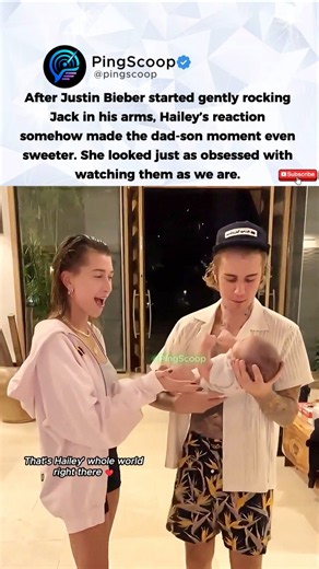 Hailey Bieber Watches Justin Rock Baby Jack #justinbieber
