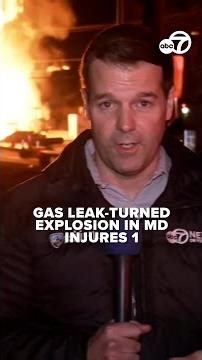 Gas leak explosion, fire in Prince George's County leaves 1 injured