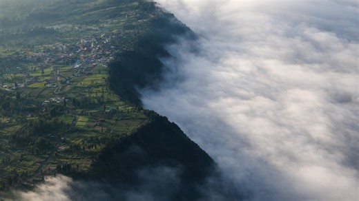 A village above the sea of clouds