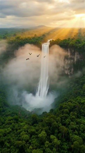 Angel Falls 8K | World’s Tallest Waterfall Cinematic Drone Footage 🌿 #watertower