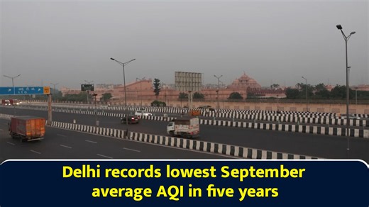 Delhi records lowest September average AQI in five years