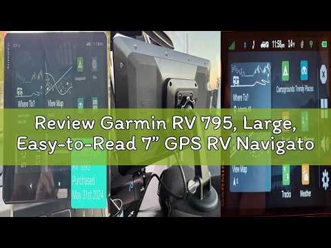 Review Garmin RV 795, Large, Easy-to-Read 7” GPS RV Navigator, Custom Routing, High-Resolution Birds