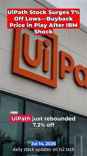 UiPath Bounces 7.3% After IBM-Driven Selloff | TechStock² posted on the topic | LinkedIn