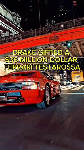 Drake Janice STFU Was Gifted A Red Ferrari Testarossa as a 40th Birthday Gift By Loe Shimmy 🤯