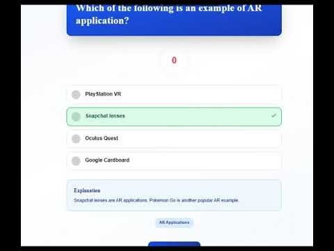 Emerging Technology Final Exam: Augmented Reality Quiz | Chapter Five