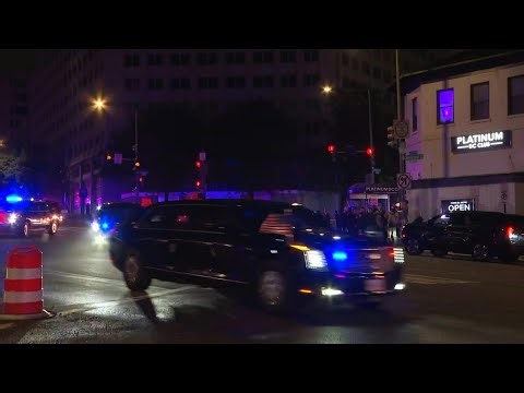 Presidential motorcade drives through Washington after shooting | AFP