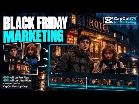 CapCut AI Video Editor Tutorial: How to Create Black Friday Ads with CapCut