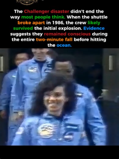 The Haunting Reality of Challenger🚀 #foryoupage #viral #intresting #facts #history #fypp #america #mystery #space #spaceshuttle #shuttlechallenger #challengerdisaster Most people believe the Challenger crew died the moment the shuttle exploded, but history is rarely that simple. Post-disaster investigations revealed that the cabin didn't actually explode it was torn away. With recovered emergency equipment showing signs of manual use, we face the chilling possibility: the astronauts may have su