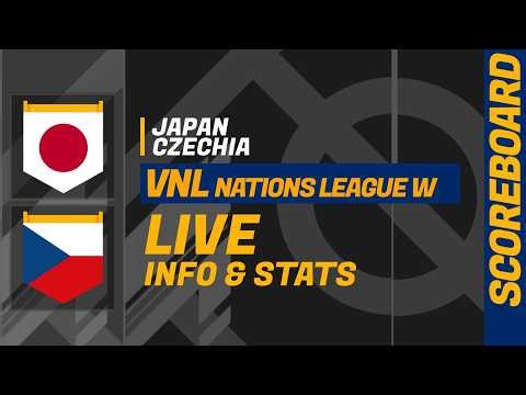 Japan v Czech Republic: LIVE scoreboard - FIVB Volleyball Women's VNL Nations League