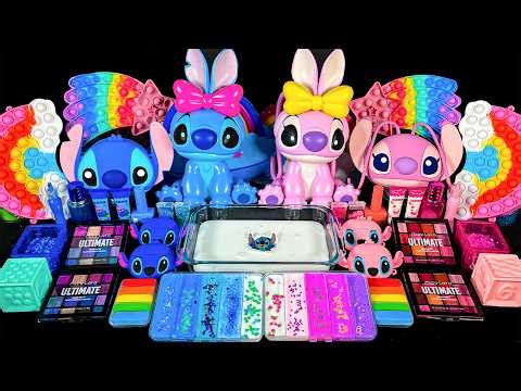 ULTIMATE STITCH Universe | 2 Hours Satisfying Slime ASMR | Mixing Random Into Glossy Slime New