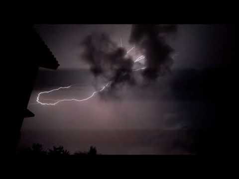 ⚡ BLACK TEMPEST | 3-Hour Electric Lightning & Wind Storm for Deep Sleep | 4K Ultra HD