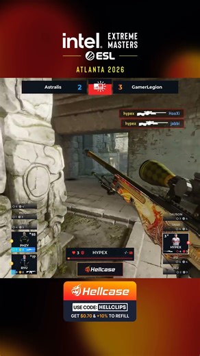 hypex just delivered the clutch of the YEAR #cs2 #esl #atlanta #hellcase