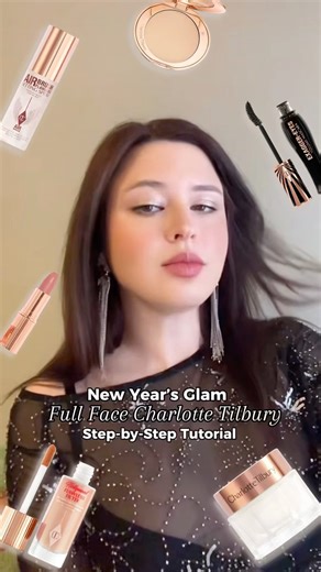 New Year's Glam Full Face Charlotte Tilbury Step-by-Step Tutorial Part 1