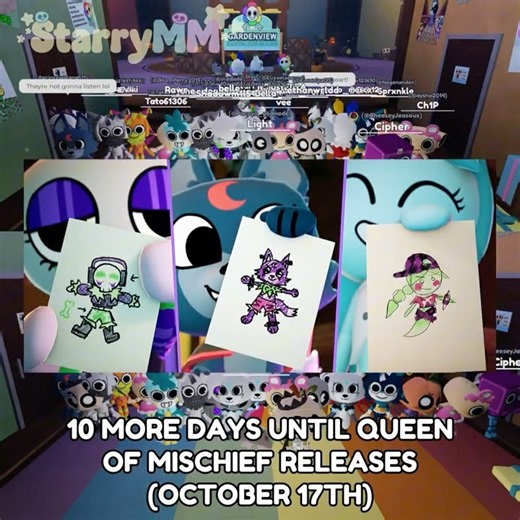 QUEEN OF MISCHIEF RELEASES IN TEN DAYS #dandysworld #roblox #update