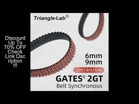 Trianglelab Gates 2GT belt synchronous belt Timing belt Width 6mm 9mm length 2m 4m 6m wear GT2 resis