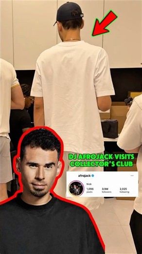 DJ Afrojack passed by @collectorsclubx and I was able to show him a behind the scenes of the magic
