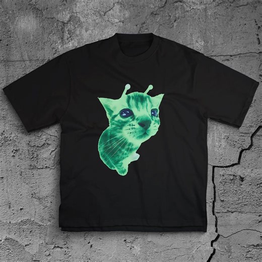 Alien Cat Meme Shirt - Funny Weird Space Cat T-shirt, Gen Z Humor Gift - Etsy Australia