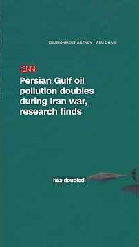 Persian Gulf oil pollution doubles during Iran war, research finds