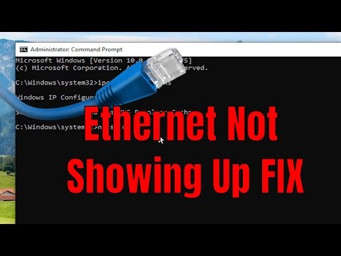 Ethernet Not Showing Up in Network Connections for Laptop/Computer [FIX]