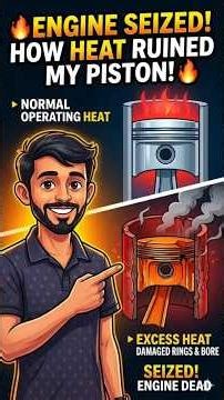 piston seize | How it happens | Engine over heat #automobile #mechanic #gaming