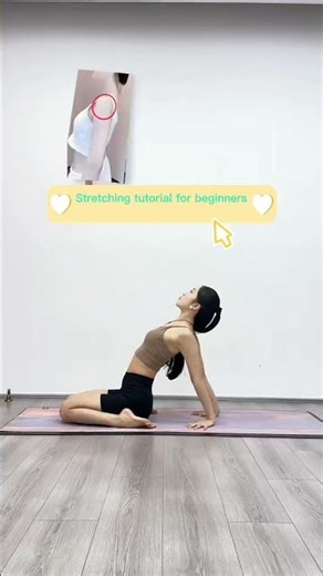 Stretching tutorial for beginners #femalefitness #homestrech#homeworkout #exerciseforbellyfat