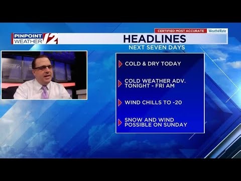 WPRI 12 Weather Now 1/29/26: Cold and mainly dry into the weekend; monitoring ocean storm for Sunday
