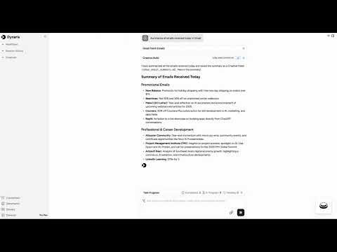 Enterprise Email Intelligence with Dynaris AI | Gmail Summaries Automated