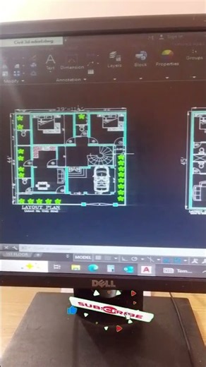 Amazing House Plans in AutoCAD | 2D Floor Plans #Shorts