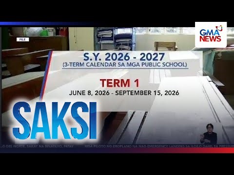 3-term school year, sisimulan nang ipatupad ng DepEd mula June 8 | Saksi