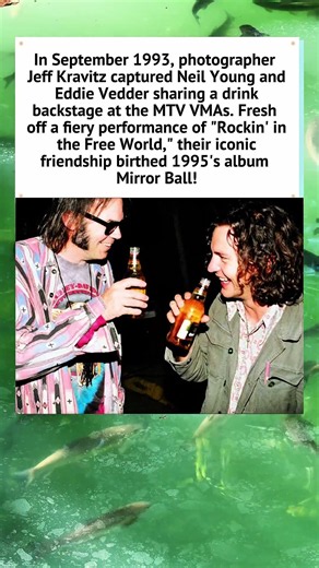 Neil Young & Eddie Vedder Backstage at VMAs (1993) 🎸 #PearlJam #Shorts #1990s